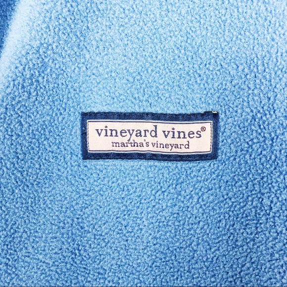 Vineyard Vines Light Blue Fleece Vest XL - Picture 3 of 6